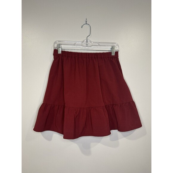 J.Crew Mercantile Womens Sz 6 lined flounced mini skirt Trendy Y2K - Picture 3 of 10